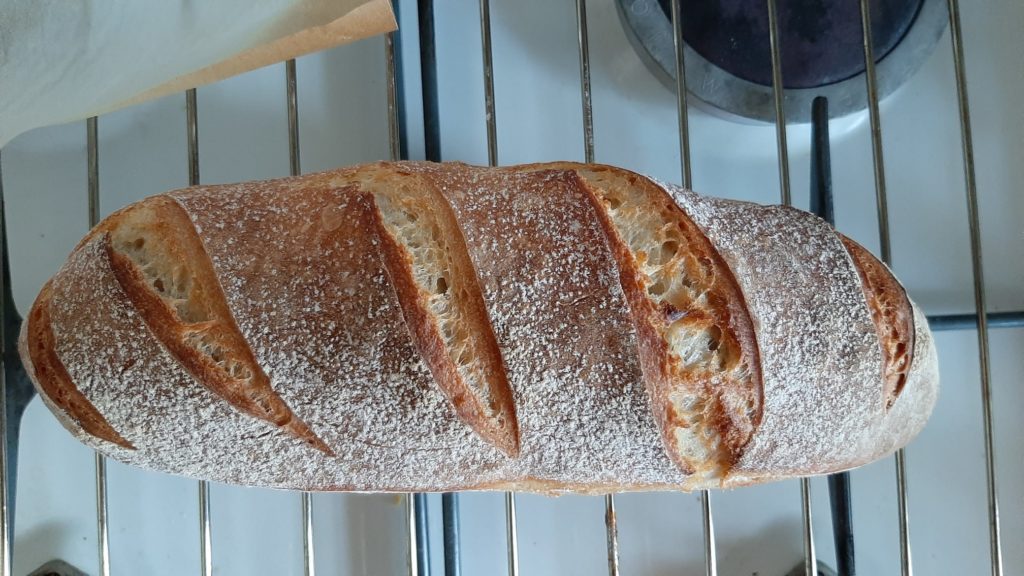 pain sur levain vue aerienne